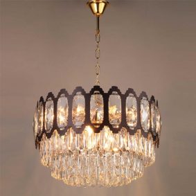 Đèn thả chùm pha lê PLK34